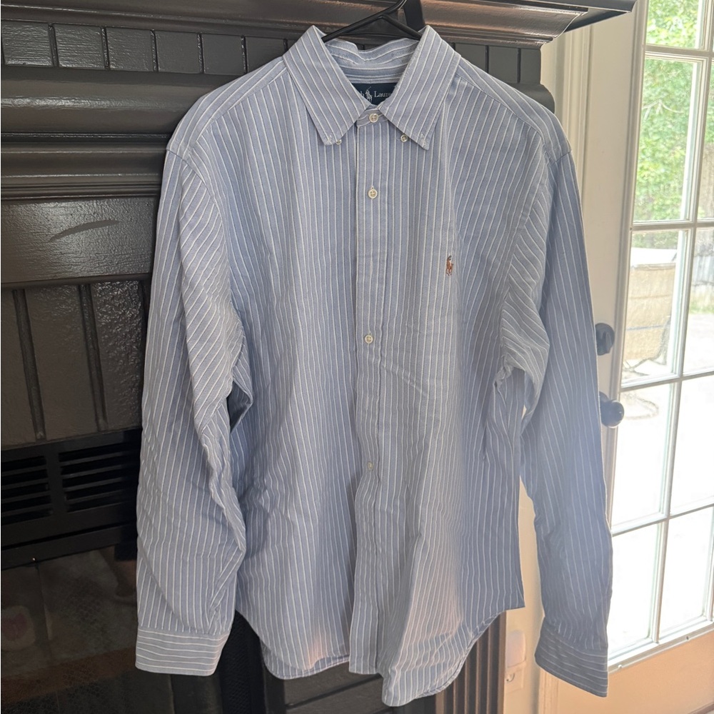 Ralph Lauren Light Blue Pinstripe Men's Shirt